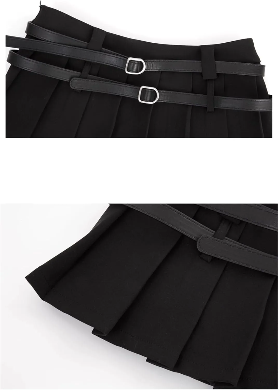 Y2k Aesthetic Plaid Skirt for Women, Mini Pleated Skirt and Shorts Underneath, Cute Skirt Streetwear Club Dress