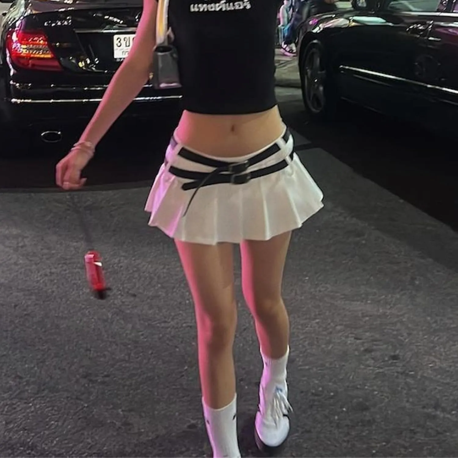 Y2k Aesthetic Plaid Skirt for Women, Mini Pleated Skirt and Shorts Underneath, Cute Skirt Streetwear Club Dress