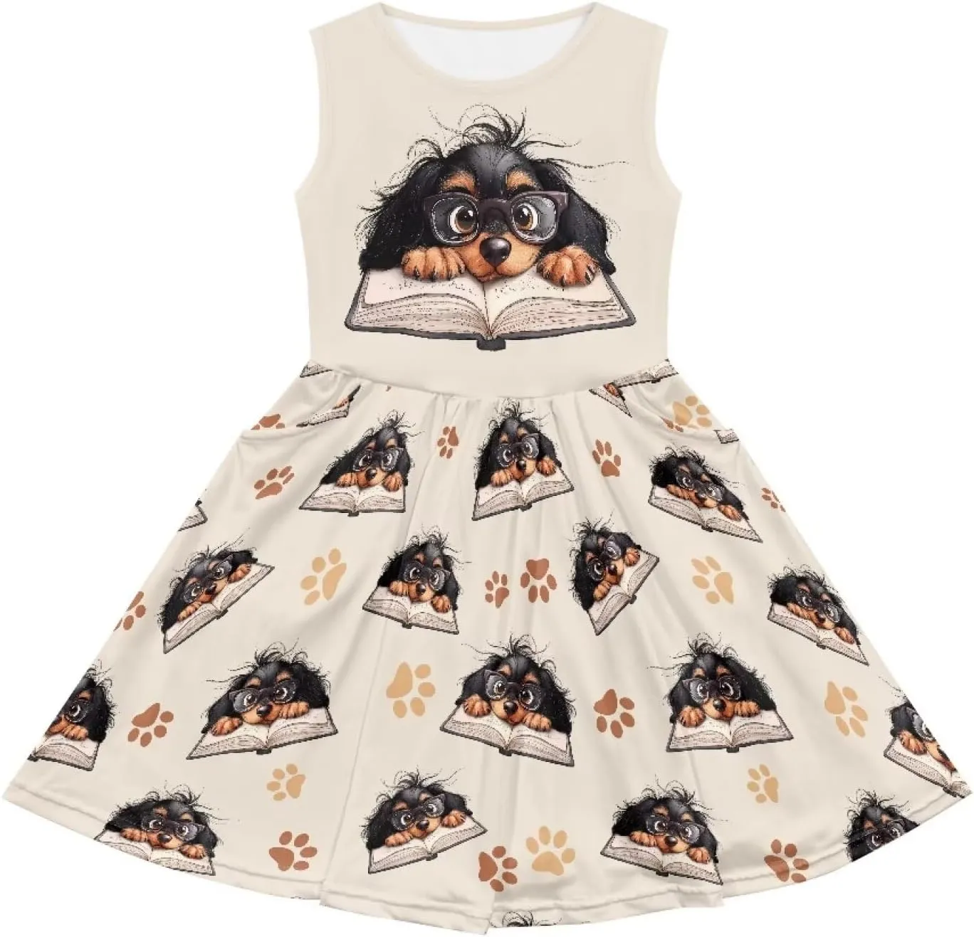 Ystardream Dress for Girls Cute Girl's Loose Casual Holiday Midi Dress
